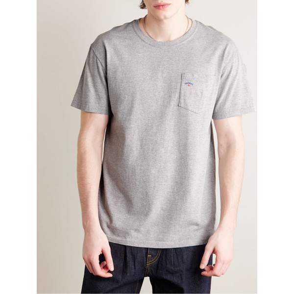  노아 NOAH Core Logo-Print Cotton-Blend Jersey T-Shirt 1647597328061583