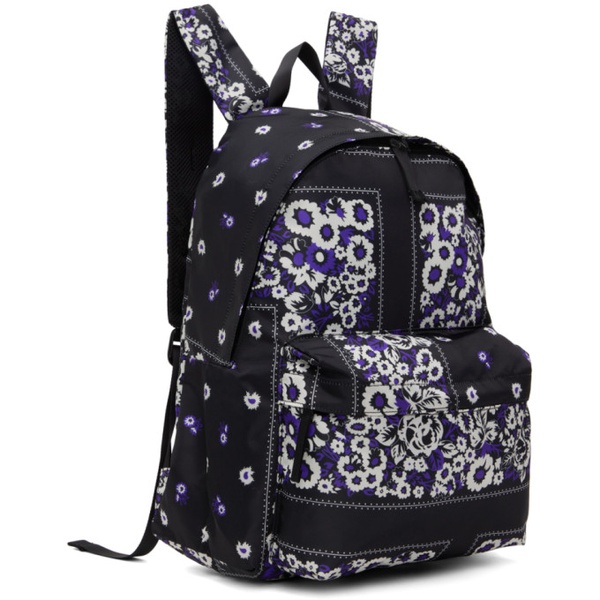  NOMA t.d. Black Floral Backpack 231008M166000
