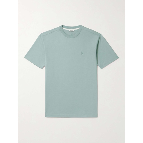  노스 프로젝트 NORSE PROJECTS Johannes Logo-Embroidered Organic Cotton-Jersey T-Shirt 1647597318903184