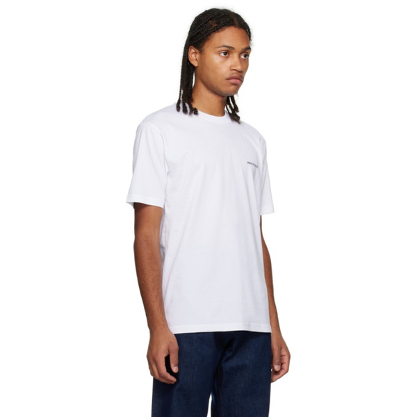  노스 프로젝트 NORSE PROJECTS White Johannes T-Shirt 232116M213022