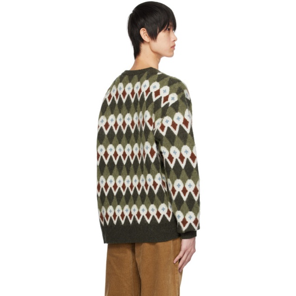 레그앤본 노스 프로젝트 NORSE PROJECTS Khaki Rune Sweater 232116M204006