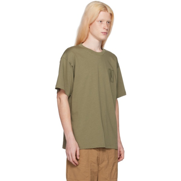  노스 프로젝트 NORSE PROJECTS Khaki Simon T-Shirt 241116M213002