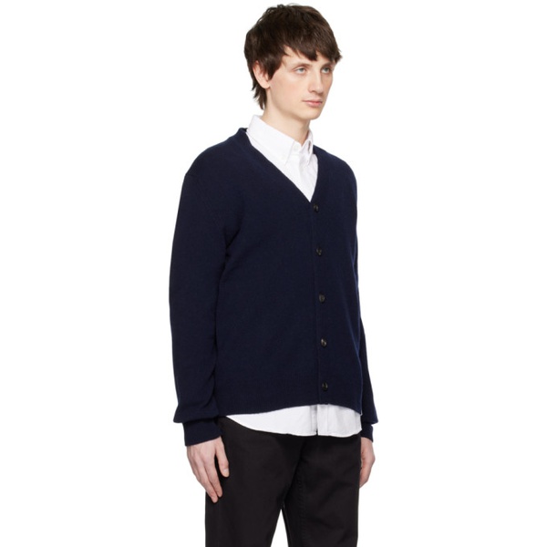  노스 프로젝트 NORSE PROJECTS Navy Adam Cardigan 231116M200010