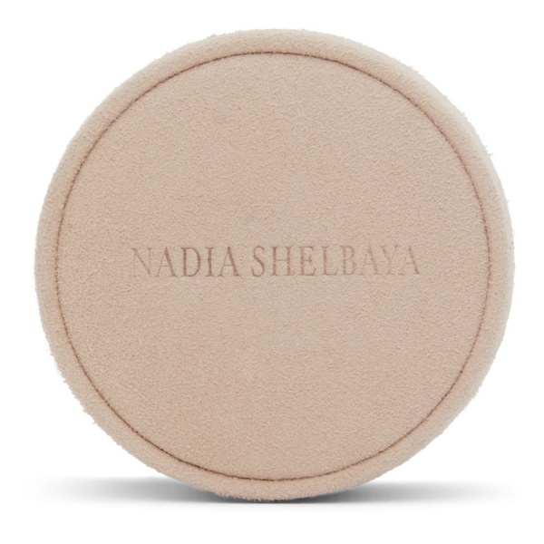  Nadia Shelbaya Pink Suede Ring Jewelry Case 221241F045002