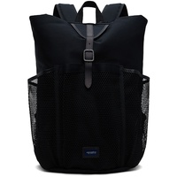 나나미카 Nanamica Black Water-Repellent Backpack 241467M166002