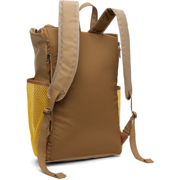  나나미카 Nanamica Beige & Yellow Water-Repellent Backpack 241467M166003