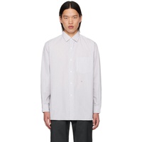 나나미카 Nanamica White & Beige Wind Shirt 241467M192020