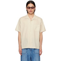 나나미카 Nanamica 오프화이트 Off-White Open Collar Shirt 241467M192019
