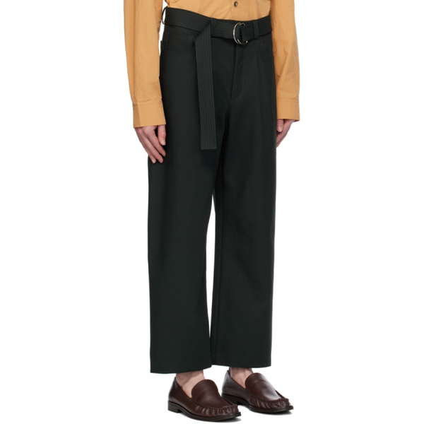  나누쉬카 Nanushka Black Ferre Trousers 241845M191002