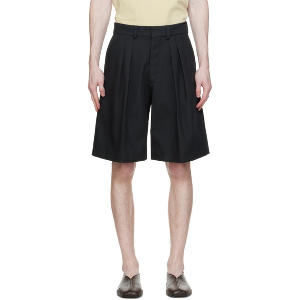  나누쉬카 Nanushka Black Carsten Shorts 241845M193011