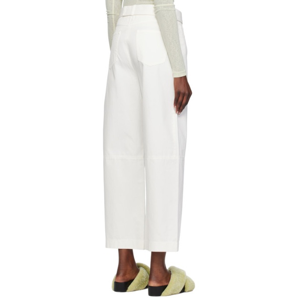  나누쉬카 Nanushka White Radia Trousers 241845F084000