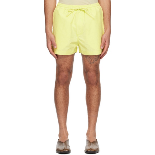  나누쉬카 Nanushka Yellow Amil Shorts 241845M193013