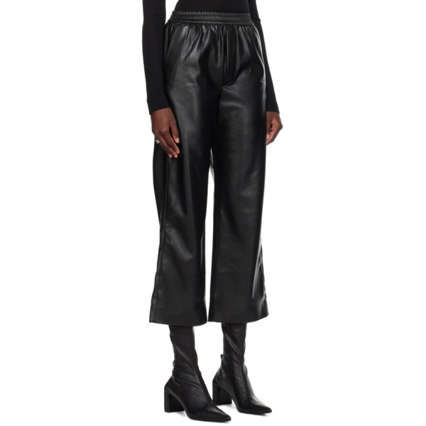  나누쉬카 Nanushka Black Odessa Vegan Leather Trousers 232845F087001