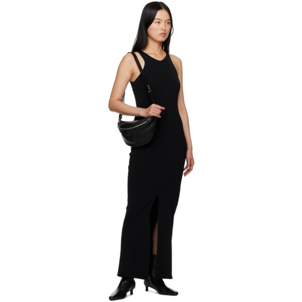  나누쉬카 Nanushka Black Elia Midi Dress 231845F054002