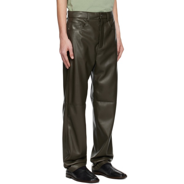  나누쉬카 Nanushka Gray Aric Vegan Leather Pants 232845M191013