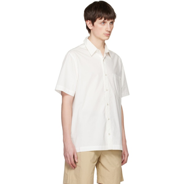  나누쉬카 Nanushka White Adam Shirt 231845M192024