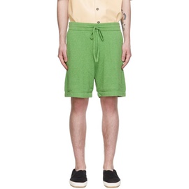 나누쉬카 Nanushka Green Brent Shorts 221845M193013