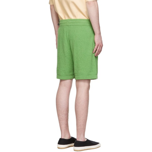  나누쉬카 Nanushka Green Brent Shorts 221845M193013