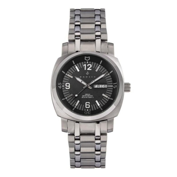  Nautis MEN'S Stealth Stainless Steel Black Dial Watch GL2087-B