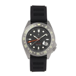 Nautis MEN'S Global Dive Rubber Grey Dial Watch 18093R-B