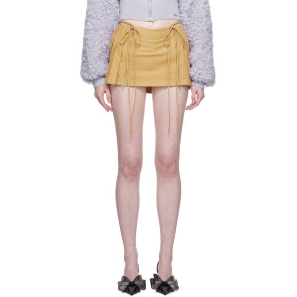  Nφdress Tan Low-Waist Miniskirt 232119F090009