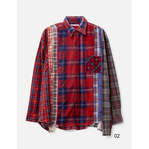  니들스 Needles 7 Cuts Wide Flannel Shirt 907320