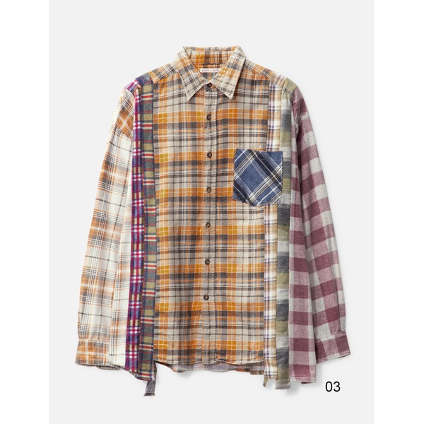  니들스 Needles 7 Cuts Wide Flannel Shirt 907320