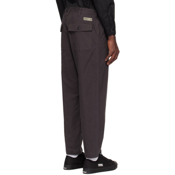  네이버후드상판 Neighborhood Black Pin Tuck Trousers 241019M191004