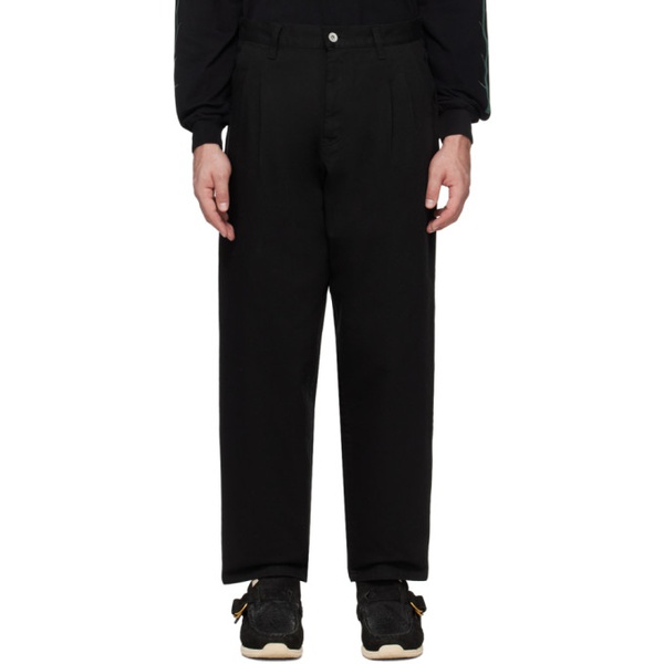  네이버후드상판 Neighborhood Black Two Tuck Trousers 241019M191002