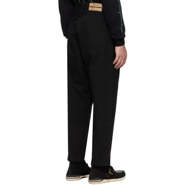  네이버후드상판 Neighborhood Black Two Tuck Trousers 241019M191002