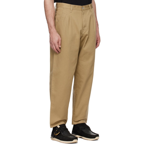  네이버후드상판 Neighborhood Beige Two Tuck Trousers 241019M191003