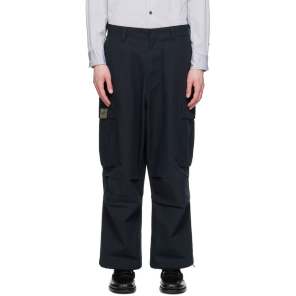  네이버후드상판 Neighborhood Black Wide Cargo Pants 241019M188002