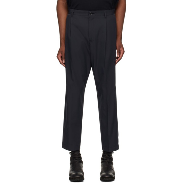  네이버후드상판 Neighborhood Black Tuck Trousers 242019M191003