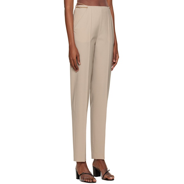  넨시 도자카 Nensi Dojaka Beige Tailored Trousers 222334F087007