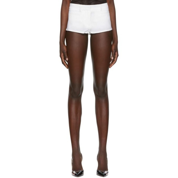  넨시 도자카 Nensi Dojaka White Mini Tailored Shorts 221334F088001