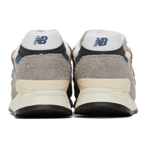 뉴발란스 뉴발란스 New Balance Gray & Blue Made In USA 998 Sneakers 231402F128152