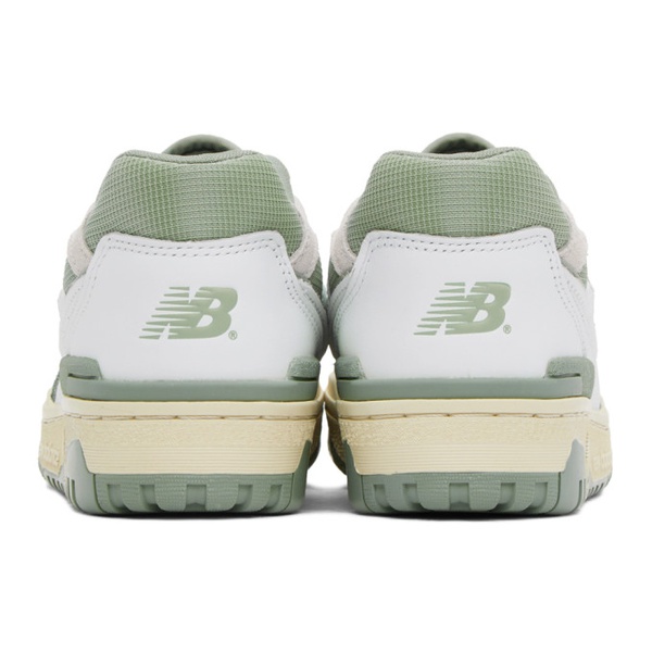뉴발란스 뉴발란스 New Balance Green & White 550 Sneakers 241402F128057