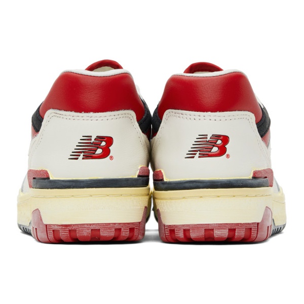 뉴발란스 뉴발란스 New Balance White & Red 550 Sneakers 241402M237114