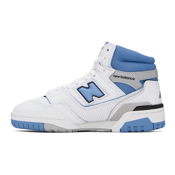 뉴발란스 뉴발란스 New Balance White & Blue 650 Sneakers 232402F127005
