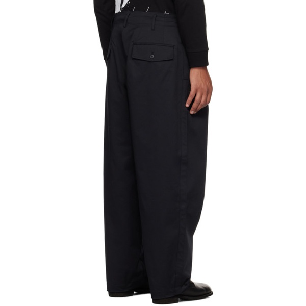 뉴에라 요지 야마모토 YOHJI YAMAMOTO Black New Era 에디트 Edition Trousers 232573M191015