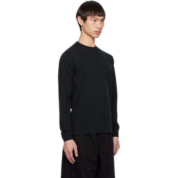 뉴에라 요지 야마모토 YOHJI YAMAMOTO Black New Era 에디트 Edition Printed Long Sleeve T-Shirt 231573M213022