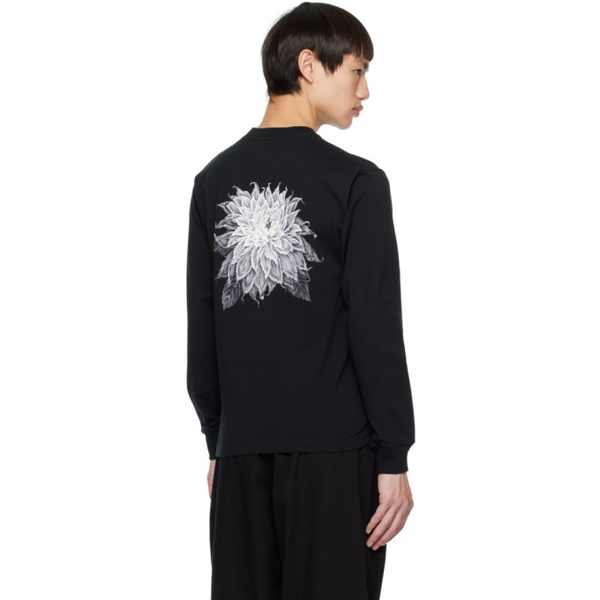 뉴에라 요지 야마모토 YOHJI YAMAMOTO Black New Era 에디트 Edition Printed Long Sleeve T-Shirt 231573M213022