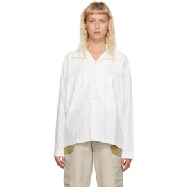 니콜라스 데일리 Nicholas Daley White Patch Pocket Shirt 231363F109000