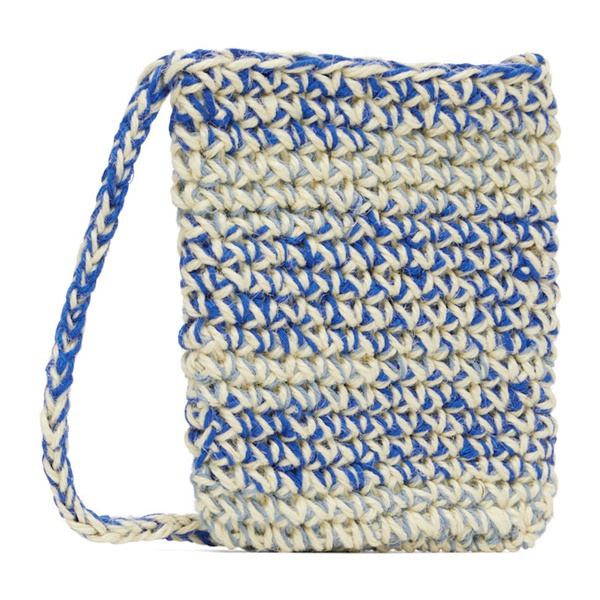  니콜라스 데일리 Nicholas Daley 오프화이트 Off-White & Blue Crochet Bag 231363F048000