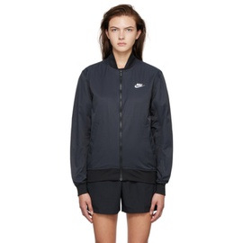 Nike Black Sportswear 에센셜 Essentials Bomber Jacket 221011F063029