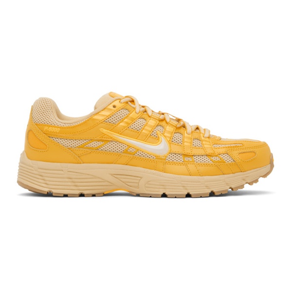 나이키 Nike Beige & Yellow P-6000 Sneakers 242011M237093