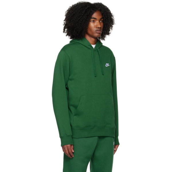 나이키 Nike Green Sportswear Club Hoodie 231011M202005