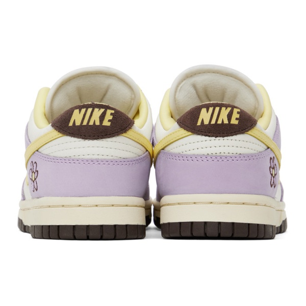 나이키 Nike Purple & White Dunk Low Premium Sneakers 242011F128002
