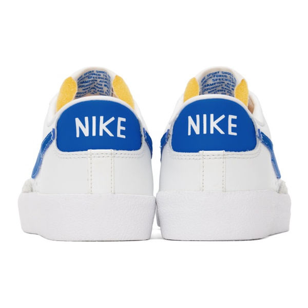 나이키 Nike White & Blue Blazer Low 77 Vintage Sneakers 242011M237087