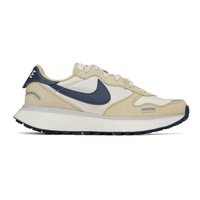 Nike Beige & Navy Phoenix Waffle Sneakers 241011F128096